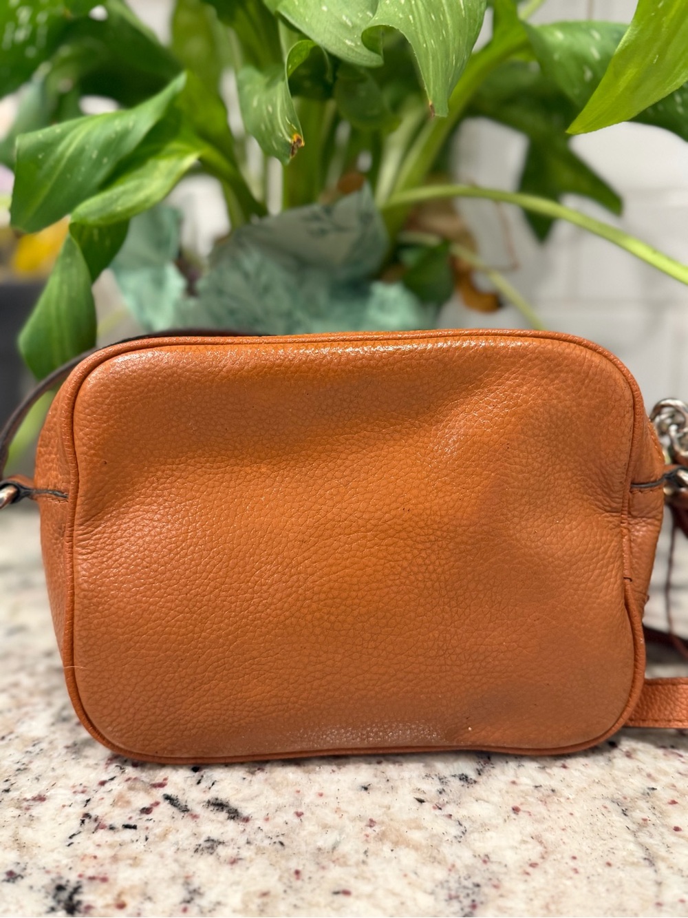 Gucci Brown Pebbled Leather Disco Crossbody with Tassel - Picture 10 of 16